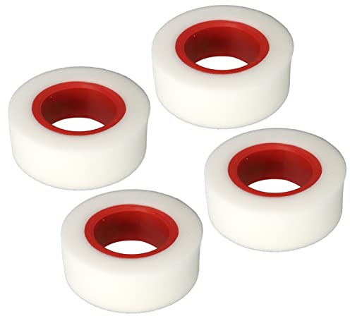 Fockety RC-däckskum, RC däckskum-insatser, klar färg, ökar handtaget, dubbla lager, 4 stycken, flexibel, för 2,2-tums däck för 1/8 RC Crawler (röd)