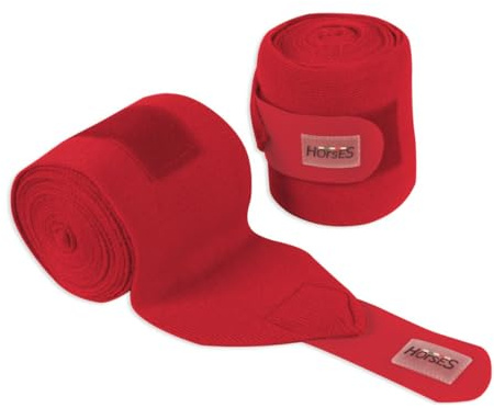 Horses Fasce Riposo Lux Paia (Rosso)