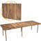 Industrial Living klappbarer Campingtisch - Klapptisch - Bohemian Picknicktisch - Klapptisch – 70X180X50CM – 6 bis 8 Personen – Kiefernholz (Walnuss)