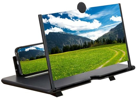 Amplificador de Pantalla, Lupa para Móvil, Lupa de Pantalla de Teléfono, Pantalla del Lupa, Adecuado para Ver Películas y Vídeos, Brindándole Una Mejor Experiencia de Visualización, 14 Pulgadas