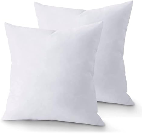 Viste tu hogar, Pack 2 Relleno de Cojín 50x50cm Fibra de Poliéster con Cremallera Invisible Suavidad y Soporte Óptimos Ideal para Todas Las Estaciones, Fabricado en España