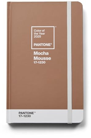 Pantone Notizbuch, liniert, 192 Seiten, Color of the Year 2025: Mocha Mousse 17-1230