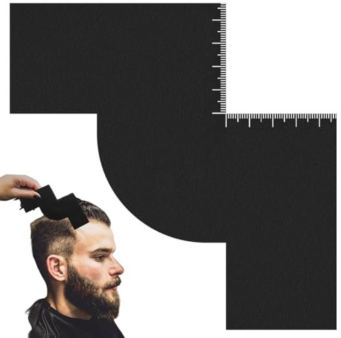 LQIOACU 1 Pezzo Strumento riutilizzabile per modellare l'attaccatura dei capelli del barbiere e strumento per allineare i bordi dello spray colorato, Forma a W