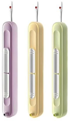 Litoott Confezione da 3 infila ago e separatore automatico 2 in 1, estensibile, multifunzione, per kit di cucito a mano, maglieria, punto croce, ricamo, rimozione del filo