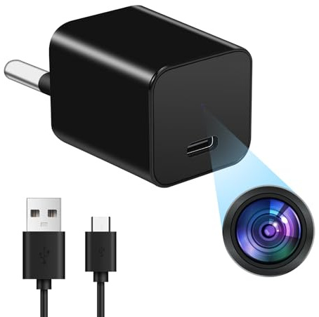 SZNFH Cámara espía, HD 1080P Mini cámara de vigilancia Oculta, cámara niñera, detección de Movimiento para el hogar, Oficina, supermercado, almacén de vigilancia de Seguridad, sin función Wi-Fi