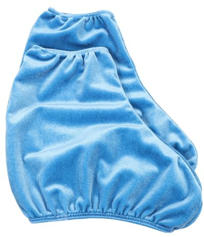 IMIKEYA Copri stivali da pattinaggio artistico, 1 paio di copristivali leggeri in poliestere resistenti all'usura colore blu chiaro, taglia L, protezione per pattini da ghiaccio e ruote uso su
