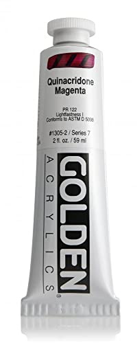 Pro-Art Golden Heavy Body Acrylic Paint 2 oz-Quinacridone Magenta