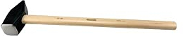 Peddinghaus Vorschlaghammer 3 kg mit Hickorystiel – Geschmiedet nach DIN 1042, Hochwertiger Stahl C 45 / DIN 17200