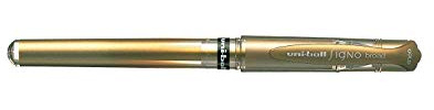 uni-ball Gel Impact UM-153 GOLD [Pack of 3] Broad 1.0mm Rollerball