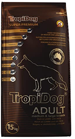 Tropical Super Premium Hundefutter mit Lamm und Reis, 1er Pack (1 x 15 kg)