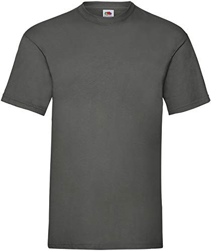 Fruit of the Loom Men's Valueweight Short Sleeve T-Shirt, Light Graphite, X-Large