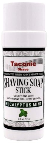 Taconic Shave Shaving Soap Stick with Antioxident Rich Seed Oils for a smooth shave (Eucalyptus Mint)