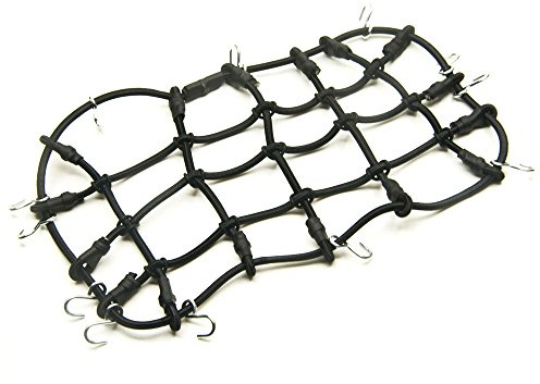 RC-FAST 1/10 RC Elastic Luggage Net 18x9cm with Hook for 1:10th RC Vehicles RC Crawler Truck Car D90 TRX4 Roof Rack