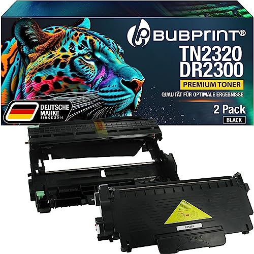 Bubprint Toner und Trommel kompatibel als Ersatz für Brother TN-2320 DR-2300 DCP-L2500D DCP-L2520DW DCP-L2540DN DCP-L2560DW HL-L2300D HL-L2340DW HL-L2360DN HL-L2365DW MFC-L2700DN MFC-L2700DW