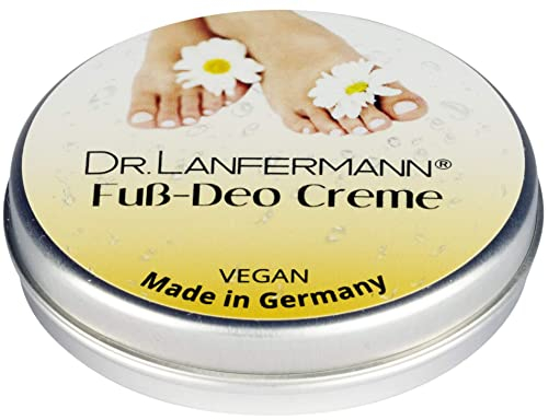 Dr. Lanfermann Fuß Deo Creme vegan 30g - Deodorant Creme ohne Aluminium gegen Fußgeruch und stinkende Füße