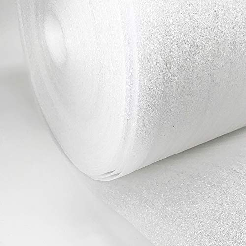 PE-Schaumfolie Trittschalldämmung Dämmunterlage Dämm 2mm Schaumfolie Parkett Fußboden Bodenunterlage Unterlage Dämmung Boden Laminat Fußbodenheizung (Stärke: 2mm, 500m²)