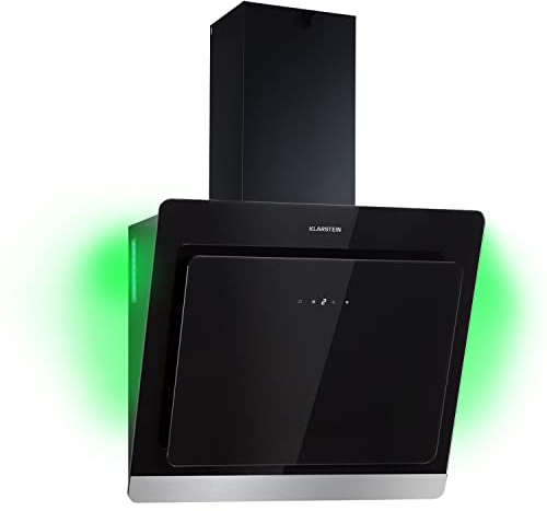 Klarstein Campana Extractora Decorativa 60 cm con Luces LED, Extractor Cocina Flujo Aire de 563m³/h, Campanas Extractoras Acero, Extractores para Cocina con Filtros Anti Grasa y WiFi, loT