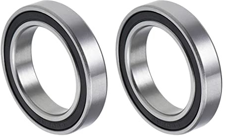 QUARKZMAN 6805-2RS 25x37x7mm Kullager x 2st Krom Stål för maskiner och verktyg, [Dubbel tätning]