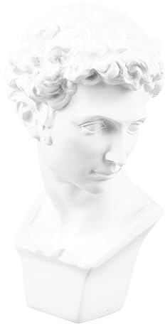 Garneck Griechische Büstenstatue Abstrakter Charakter Gips Michelangelo Statue Kopfstatue Der Göttin Berühmte Skulptur Nordisches Dekor David-Statue Tischstatue Weiß Griechenland Haushalt