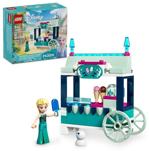 LEGO Disney Frozen Elsas Frozen Treats Bauset, enthält Elsa Minipuppe und eine Snowgie-Figur, Elsa Spielzeug ist ein lustiges Geschenk für Mädchen und Jungen, die Frozen Toys lieben, Disney Prinzessin