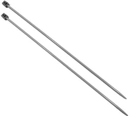 Par de Agujas de Tejer Punto 5mm x 35cm, Agujas Largas con Mango Ergonómico de Agarre Firme, Ideal para Proyectos de Tejido, Adecuadas para Principiantes y Expertos, (1 Par, 5mm x 35cm)