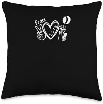 Peace Love Fistball - Faustball Throw Pillow