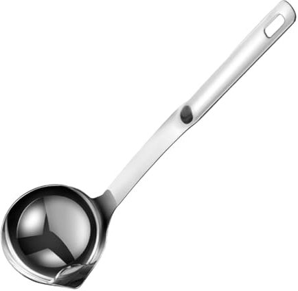 Séparateur D'huile De Cuisson – Passoire À Graisse Et Louche À Soupe En Acier Inoxydable, Filtre À Huile Portable De Qualité Alimentaire | Louche À Sauce Polyvalente Et Cuillère Séparateur D'huile