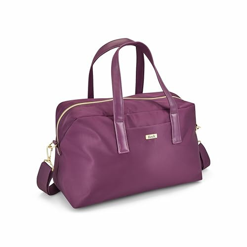 Rock Kensington Holdall Underseat Cabin Travel Bag in Purple, Ryaniair Carry-On Compliant, Padded Shoulder Strap & Lockable Zips - 40 x 20 x 25 cm 20L Capacity