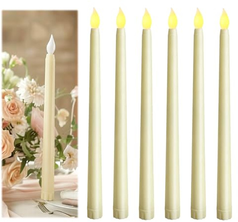 Fwmctkr 6 Piezas Velas Led Efecto Llama, Velas Electricas a Pilas