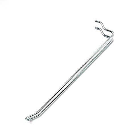 Bulk Hardware BH01887 Gancio a Occhiello per Pannello Forato, 200 mm, Bianco, Set di 10