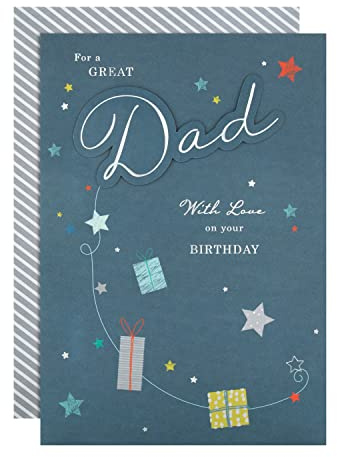 Hallmark Birthday Card for Dad - 3D Text Design