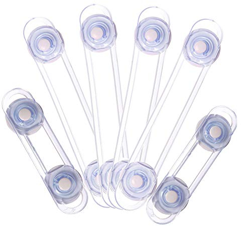 6 Stück Baby Schubladensicherung - Babytürschloss Kabinensperre Schubladensperre Einfache Installation an Schränken und Schubladen,Kindersicherung Schrank,Durchsichtig
