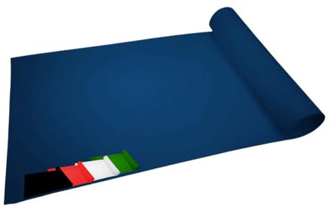 MadeInNature - Tappeto Passaggio, Lunghezza a Scelta, Tappeto Rosso di Cannes, Bianco, Grigio, Nero, Giallo, Blu, Verde - Moquette, Tappeto Matrimonio, Compleanno, … (Blu 1x40m)