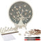 VINFUTUR Libro degli Ospiti Matrimonio Cornice Legno per Libro degli Ospiti Guestbook Albero della Vita con 84 Foglie Legno per Decorazione di Nozze Battesimo Festa