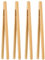 PEOVLVN 4 Stück Toast Tongs Servierzange Zangen Bambus-Toastzange,Rutschfestem Grillzange Holz,Wiederverwendbare Holzzange,Mini-Holz-Kochzange Kleine Küchenzange Für Salat, Grillen, Braten-17.8cm