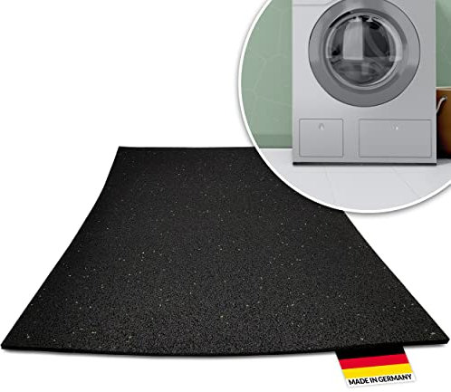 PIKKI® Waschmaschinenunterlage - Antivibrationsmatte - Schwingungsdämpfer - Antirutschmatte - Gummimatte in vielen bereichen anwendbar! (60 cm x 60 cm cm x 1 cm)