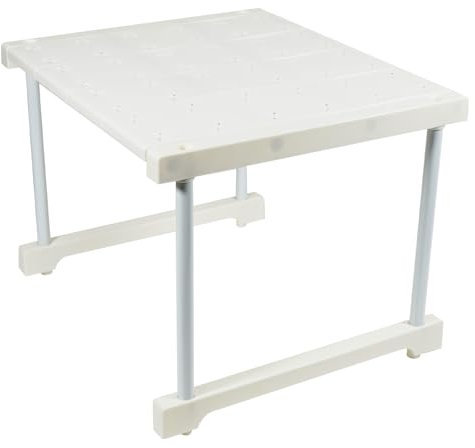 Axinost Basics - Estantes de Almacenamiento para la Cocina apilables, Estante para el Armario de la Cocina, Organizadores de armarios con Alfombrilla Antideslizante para el Armario (40x35x30cm)