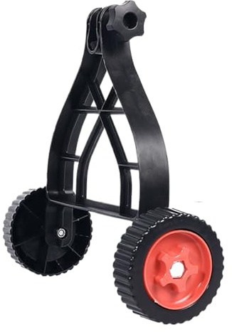 Roues de support pour débroussailleuse, support de tondeuse, roue auxiliaire, hauteur et angle réglables, support de débroussailleuse, tondeuse à gazon, accessoires de fixation