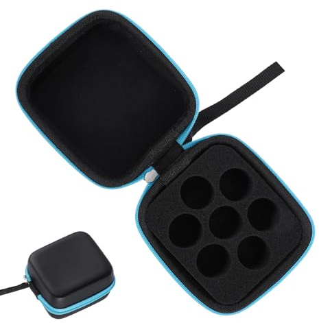 Organisateur De Pétrole - Étui De Voyage À L'huile Essentielle À L'épreuve Des Chocs | Boîte De Rangement Cosmétique Compacte À Fermeture Éclair, Porte-bouteille De Maquillage, Pochette De Toilette, K