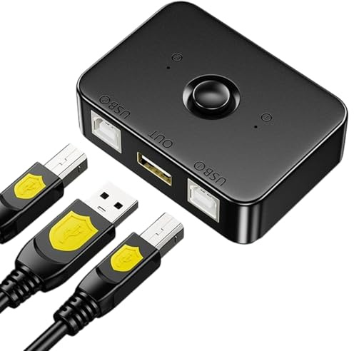 Skrivardelningshubb | USB-, datorväljare för klassrumspresentationer videokonferenser strömning spelinställningar kontrollrum