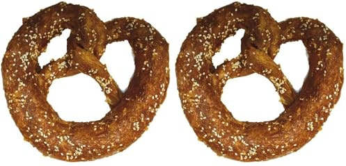 Croci Bakery Brezel – Snack masticativo para Perros de Piel de Vacuno, Pollo, Barra Dental para la Limpieza de los Dientes, 80 g/11 cm (Paquete de 2)