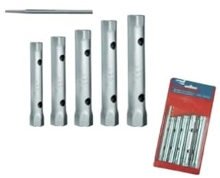 GrecoShop Set 6 Chiavi a Tubo in Acciaio 8-17 mm