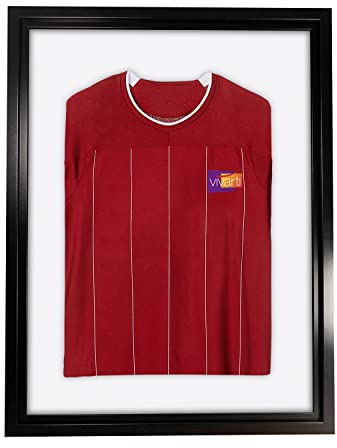 Vivarti fai da solo Adulto Sport Camicia Display Telaio 60x80cm - Telaio nero, Nero Interno, White Mount