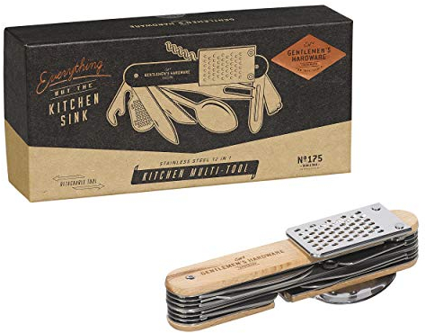 Gentlemen's Hardware Kitchen Multi-Tool, Silver, 4 x 16 x 4.5 cm