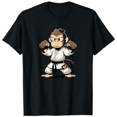 Anime Karate Monkey - Arts martiaux Karateka japonais T-Shirt