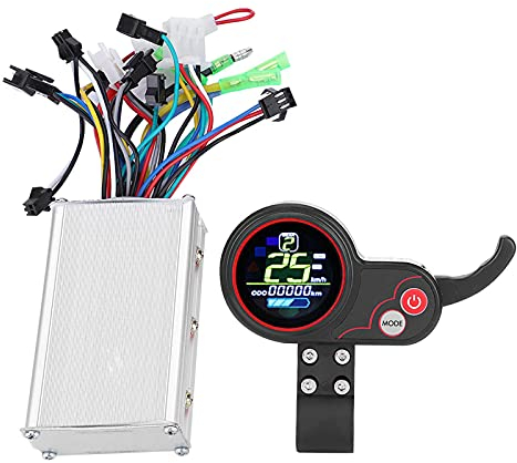 KIMISS Controller LCD Display, Panel mit Switch Zubehör Alomejor 60V Control Controller für Electric Bike Scooter 60V (36V 250/350W Farbdisplay Dual-Modus)