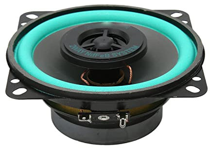 Altavoces para Coche, Altavoces de Puerta Estéreo para Coche de 4 Pulgadas, 100 Vatios máx., Impedancia de 4 Ohmios, Audio Alto Coaxial de Rango Completo de Alta Fidelidad de