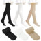 TUONYIS 3 Pack Ballettstrumpfhose Mädchen, Kinder Strumpfhose für Mädchen, Strumpfhose Elastisch Tanzstrumpfhose mit Fuß für Kinder 4-8 Jahre (3 Farben)