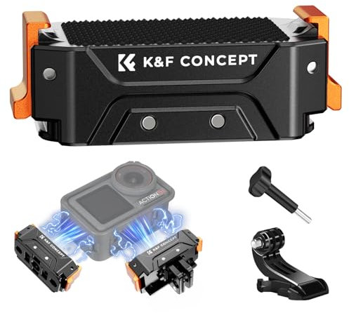 K&F Concept Action 5 Pro Soporte Adaptador Magnético para DJI Osmo Action 4, Accesorios de Base Quick Release Adaptador Soporte de Expansión Compatible con DJI Osmo 360, Action 5 Pro,Action 4,Action 3