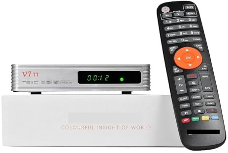 Decodificador de TV terrestre V7 TT DVB-T/T2 TDT, receptor H.265, 10 bits, Full HD 1080p, cable con antena WiFi USB/Ethernet.,Dispositivo Portátil